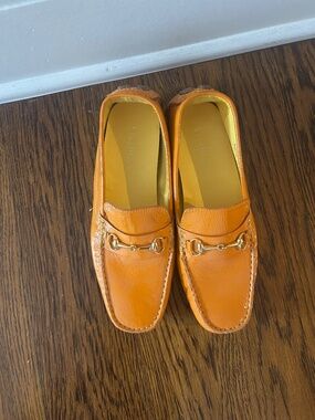 Cole Haan Orange Patent Leather Loafers – Size 7.5